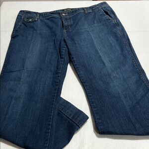 Eddie Bauer Wide-Leg Blue Denim Jeans